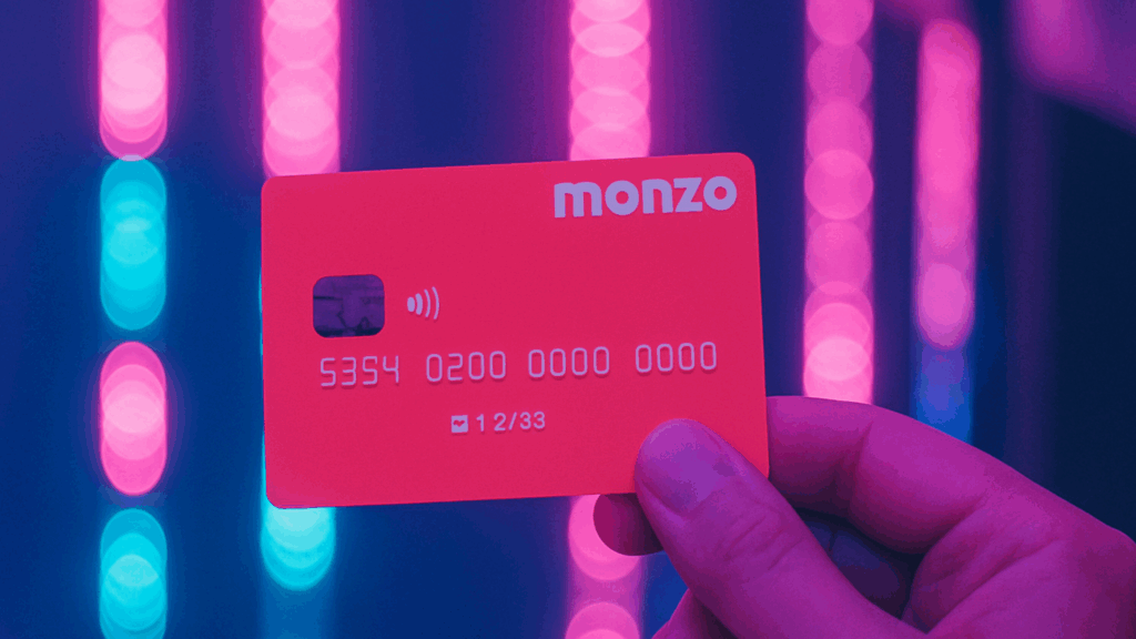 Monzo bank card - the coral card that sparked a digital revolution