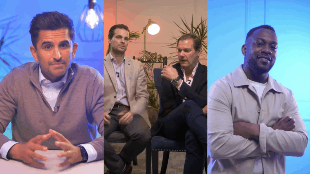 Estate agents and property professionals featured in Digital Sparks’ video case studies, sharing insights on brand growth, social media, and trust-building content.